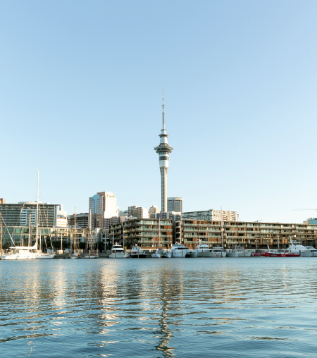 Auckland Harbour and SkyTower